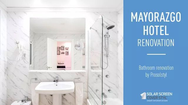 Rénovation des salles de bain de l'hôtel Mayorazgo avec les films adhésifs Cover Styl'