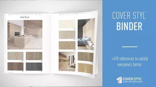 Cover Styl' binder: +470 references in our new architectural film collection