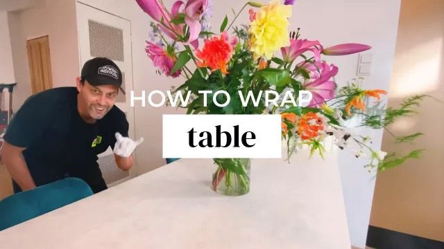 TUTORIAL: How to WRAP a TABLE with Cover Styl' Adhesive films?