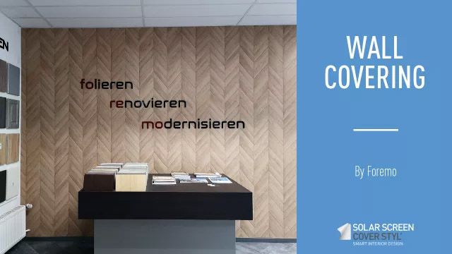 Covering a wall with a Cover Styl' wood effect architectural vinyl