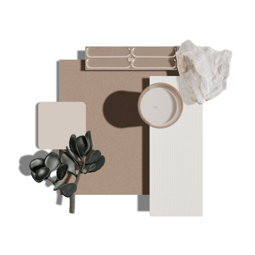 Terracota + Off White Bathroom