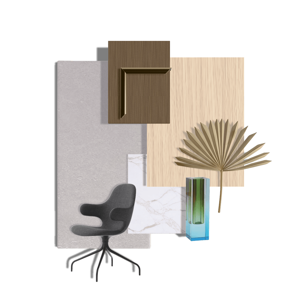 Light Wood + Concrete Office