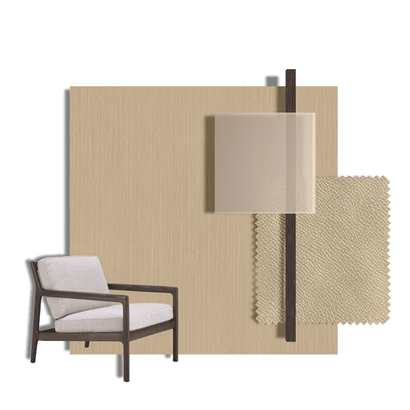 Light Wood + Beige Leather Dressing Room