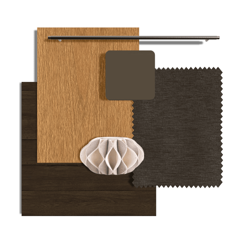 Elegant Wood + Textile Dressing Room